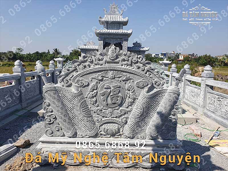 Mẫu lăng mộ đá xanh Ninh Bình đẹp tại Hà Tĩnh