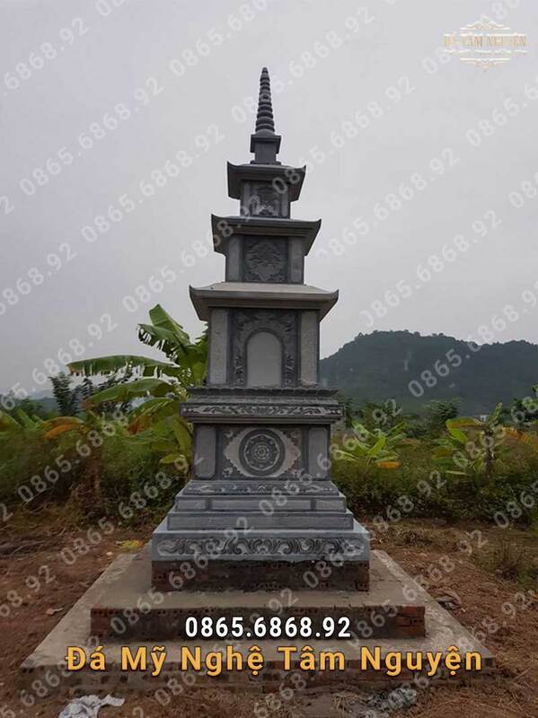 Mẫu mộ tháp đá đẹp tại Hưng Yên