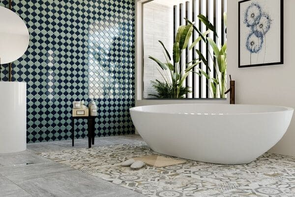 Đá mosaic tạo nên 1 không gian đẹp