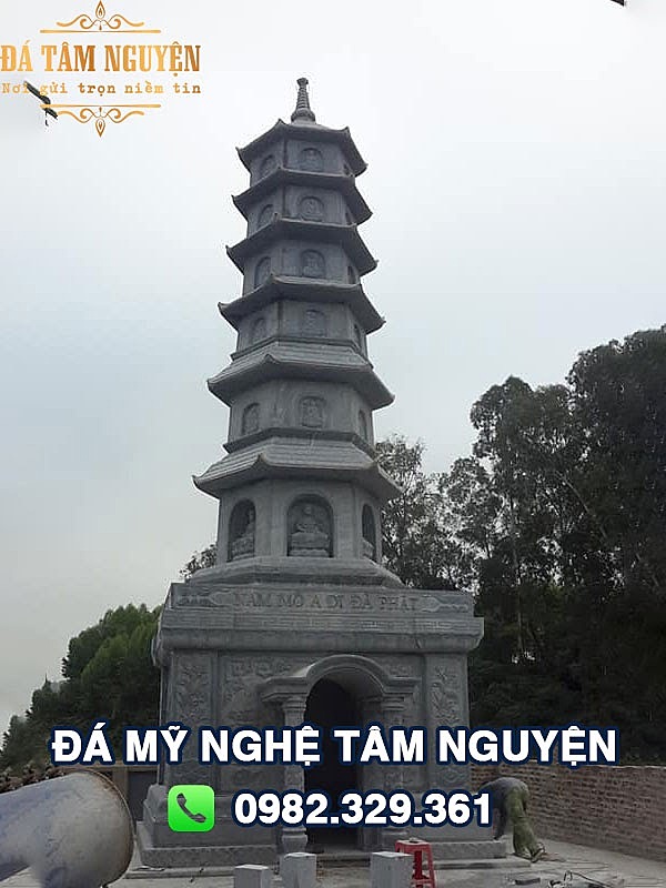 Mộ tháp đá 7 tầng tuyệt đẹp tại Thanh Hóa DTN-MTD05
